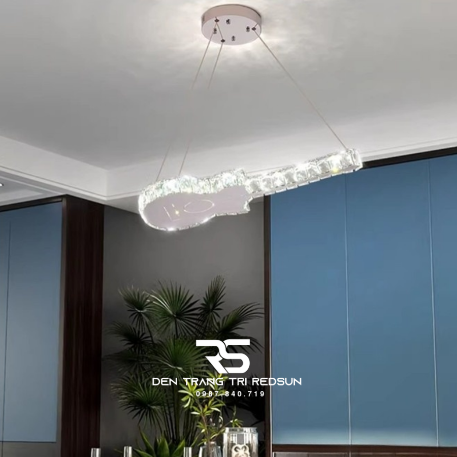 Đèn Thả Pha Lê Bàn Ăn, Bàn Đảo Hiện Đại TPL107