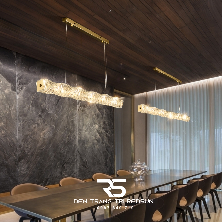 Đèn Thả Pha Lê Bàn Ăn, Bàn Đảo Hiện Đại TPL075