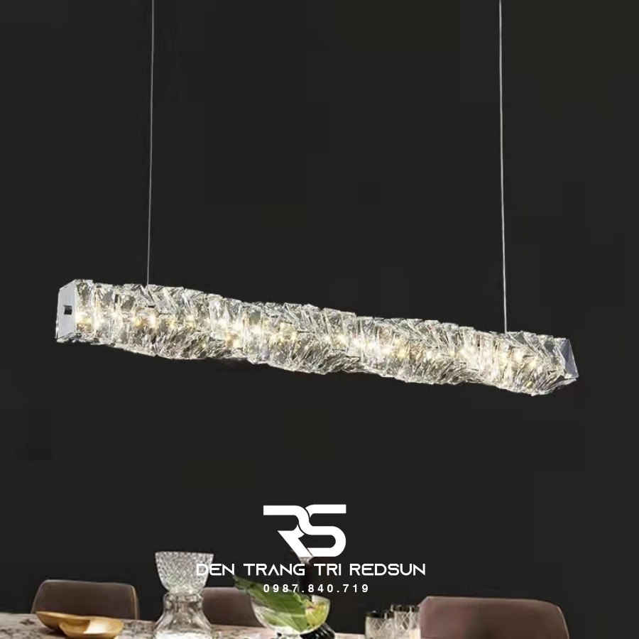 Đèn Thả Pha Lê Bàn Ăn, Bàn Đảo Hiện Đại TPL075