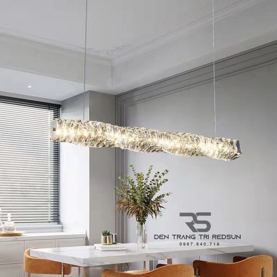 Đèn Thả Pha Lê Bàn Ăn, Bàn Đảo Hiện Đại TPL075