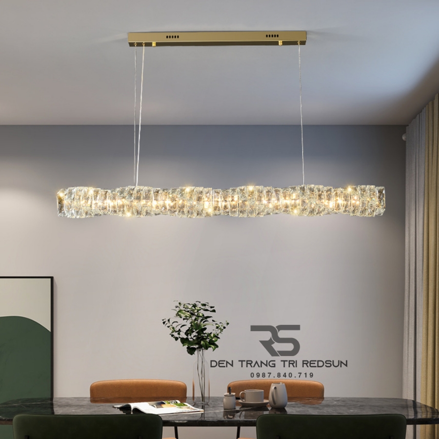 Đèn Thả Pha Lê Bàn Ăn, Bàn Đảo Hiện Đại TPL075