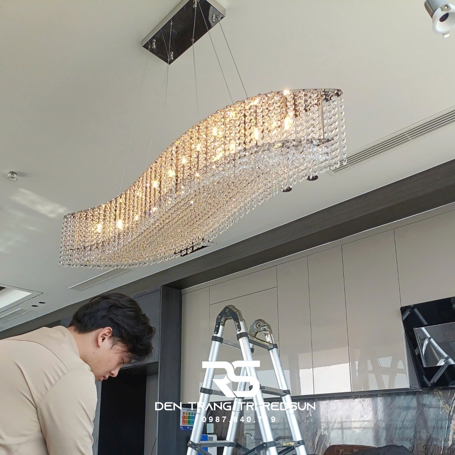 Đèn Thả Pha Lê Phòng Khách, Phòng Ngủ, Bàn Ăn Hiện Đại TPL077