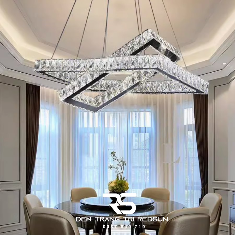 Đèn Thả Pha Lê Phòng Khách, Phòng Ngủ, Bàn Ăn Hiện Đại TPL098