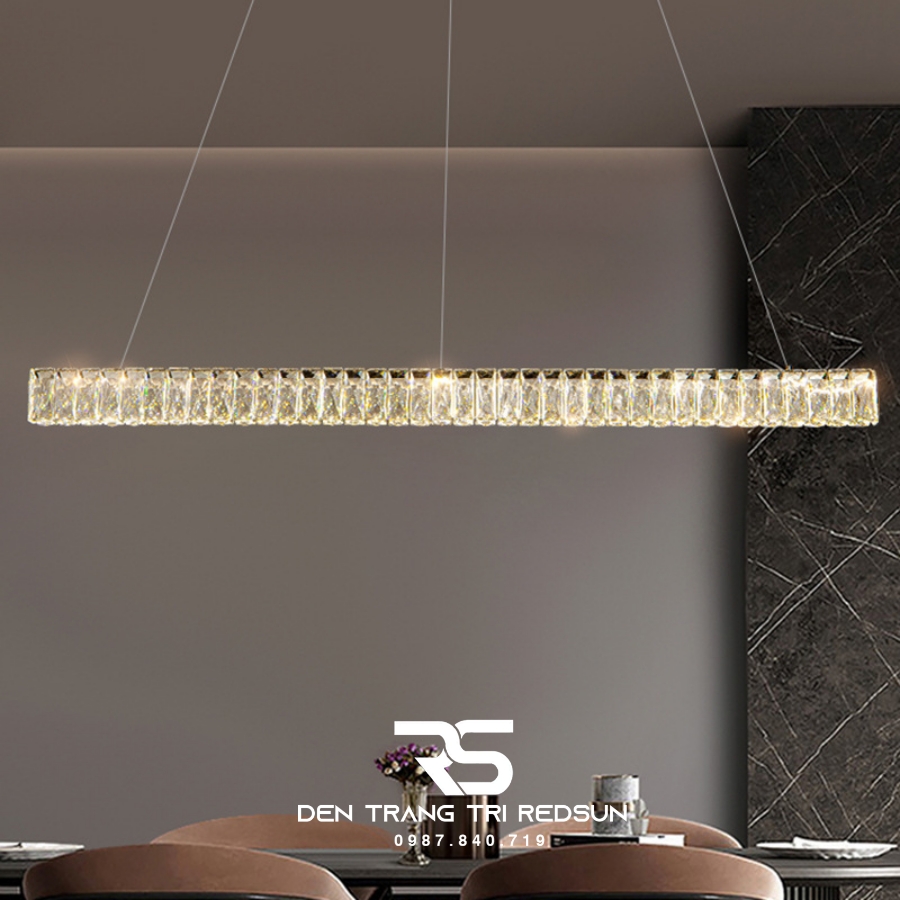 Đèn Thả Pha Lê Bàn Ăn, Bàn Đảo Hiện Đại TPL102