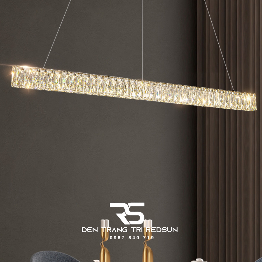 Đèn Thả Pha Lê Bàn Ăn, Bàn Đảo Hiện Đại TPL102