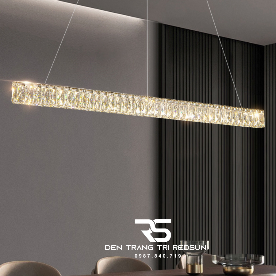 Đèn Thả Pha Lê Bàn Ăn, Bàn Đảo Hiện Đại TPL102