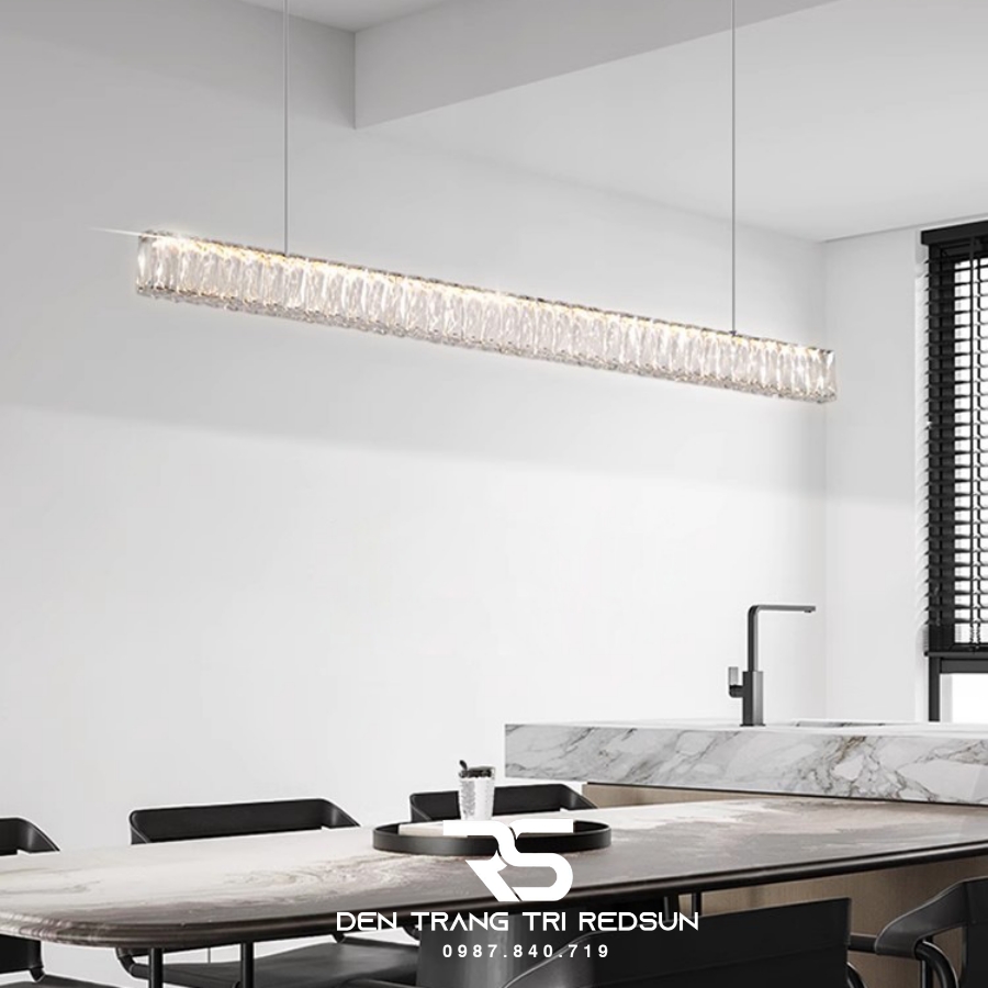 Đèn Thả Pha Lê Bàn Ăn, Bàn Đảo Hiện Đại TPL102