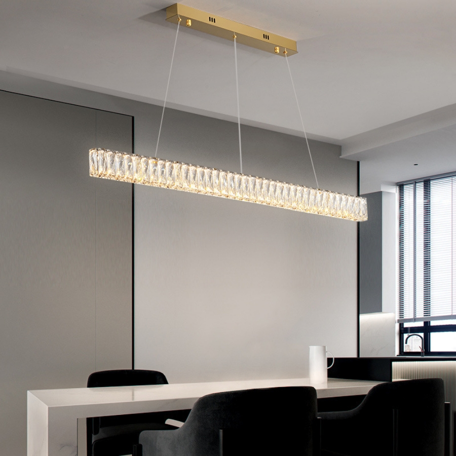 Đèn Thả Pha Lê Bàn Ăn, Bàn Đảo Hiện Đại TPL102