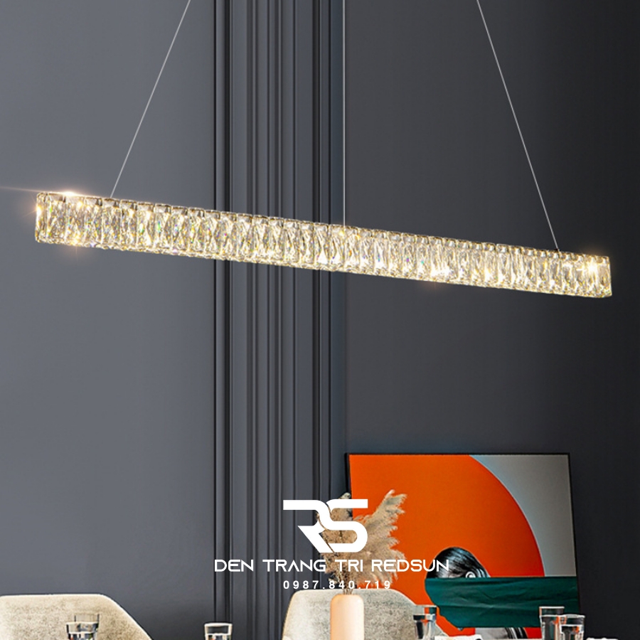 Đèn Thả Pha Lê Bàn Ăn, Bàn Đảo Hiện Đại TPL102