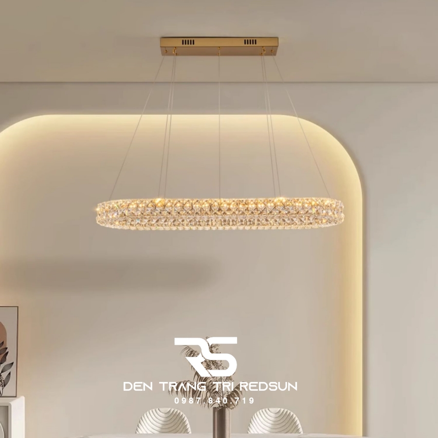 Đèn Thả Pha Lê Bàn Ăn, Bàn Đảo Hiện Đại TPL125