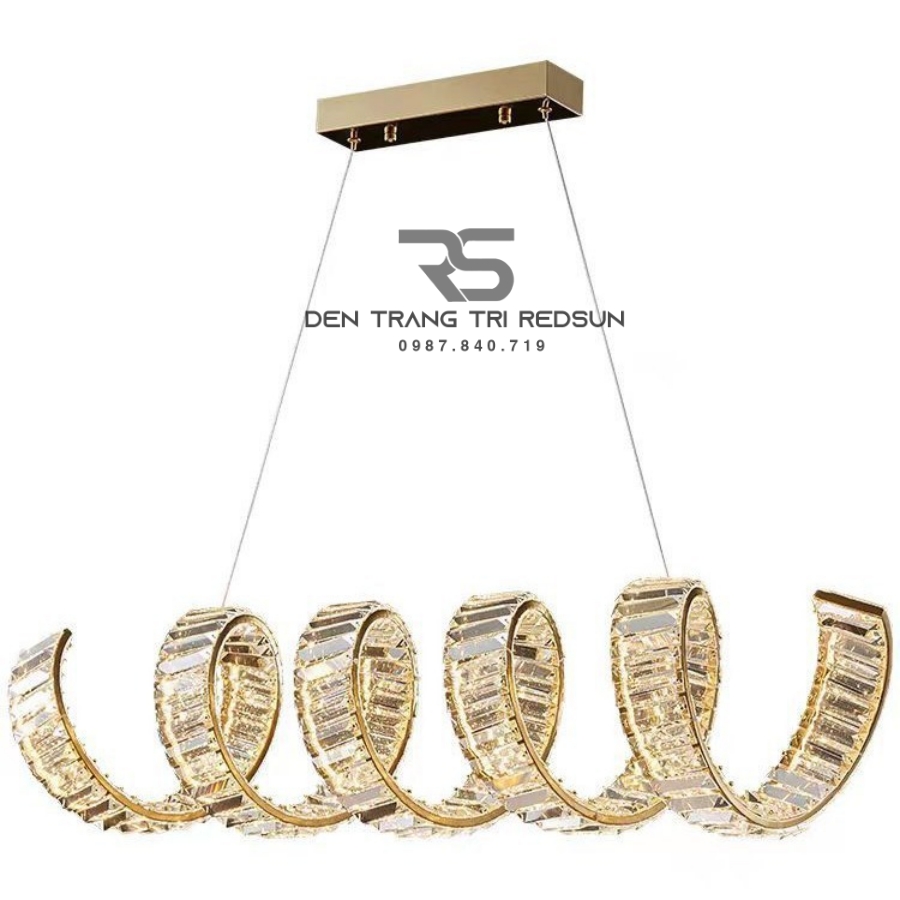 Đèn Thả Pha Lê Bàn Ăn, Bàn Đảo Hiện Đại TPL126