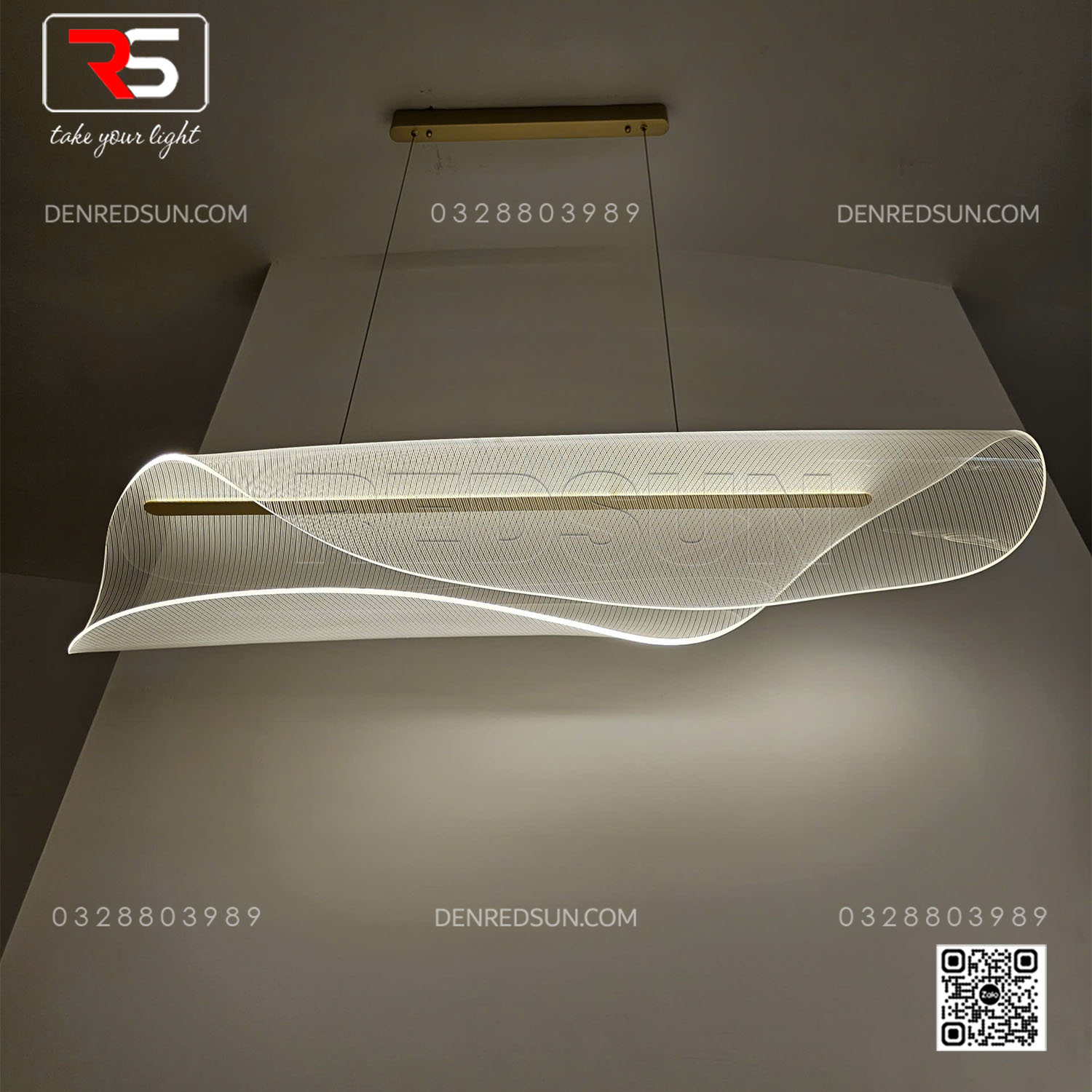 Đèn Thả Lá Lắp Bàn Ăn, Bàn Đảo Phong Cách Bắc Âu Hiện Đại Chất Liệu Acrylic Cao Cấp MA05642P-001