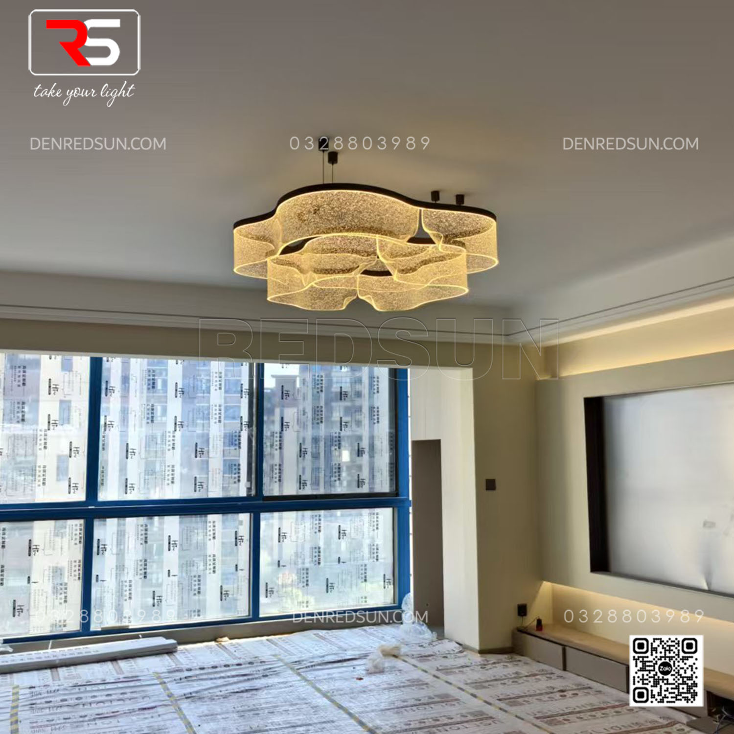 Đèn Thả Dải Lụa Dáng Xoắn Cao Cấp Lắp Phòng Khách, Phòng Ăn, Khách Sạn Phong Cách Bắc Âu Hiện Đại MA05988PB-002