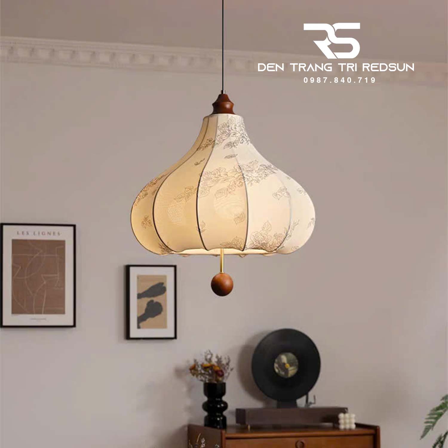 Đèn Thả Trần Phòng Khách, Phòng Ăn, Phòng Ngủ Hiện Đại Phong Cách Nhật Bản CDT-T079