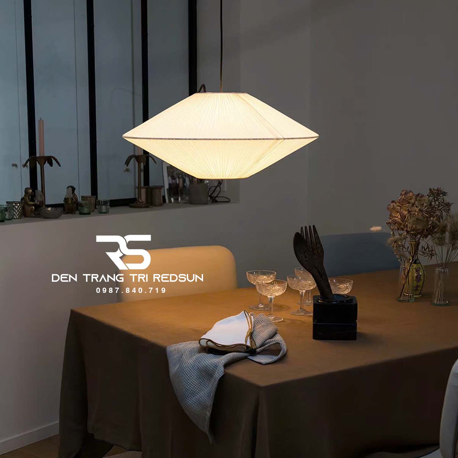 Đèn Thả Trần Phòng Khách, Phòng Ăn, Phòng Ngủ Hiện Đại Phong Cách Nhật Bản CDT-T076