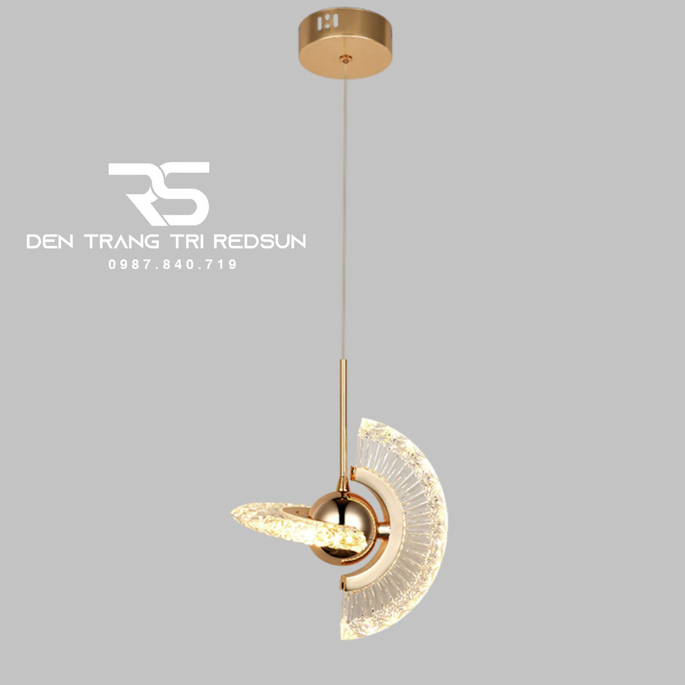 Đèn Thả Trần Hiện Đại Lắp Thông Tầng Cầu Thang, Phòng Khách, Bàn Ăn Chất Liệu Acrylic HTK072