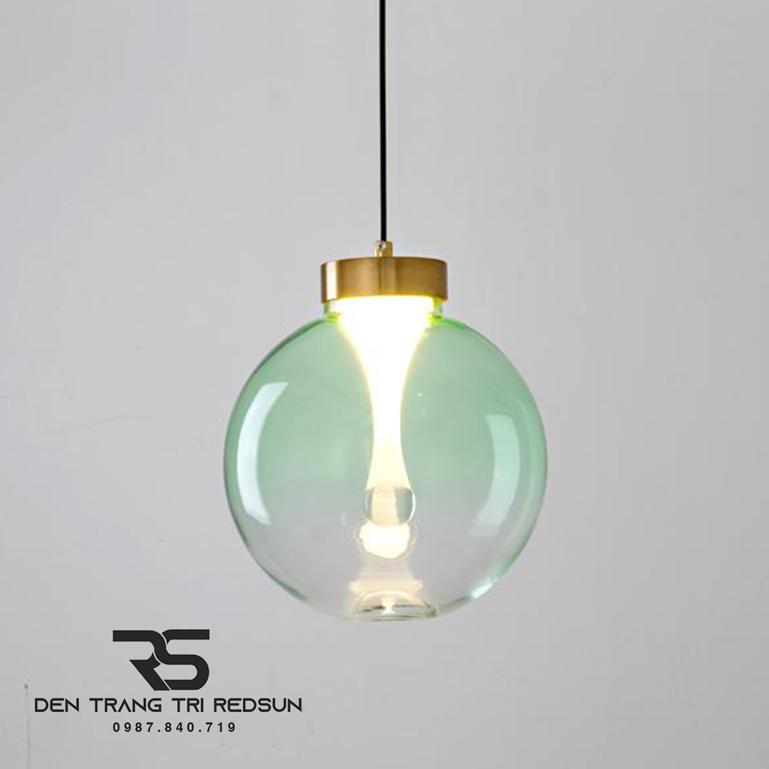 Đèn Thả Trần Phòng Ăn, Phòng Ngủ Phong Cách Bắc Âu Hiện Đại Cầu Thủy Tinh Hình Giọt Nước CDT-T070