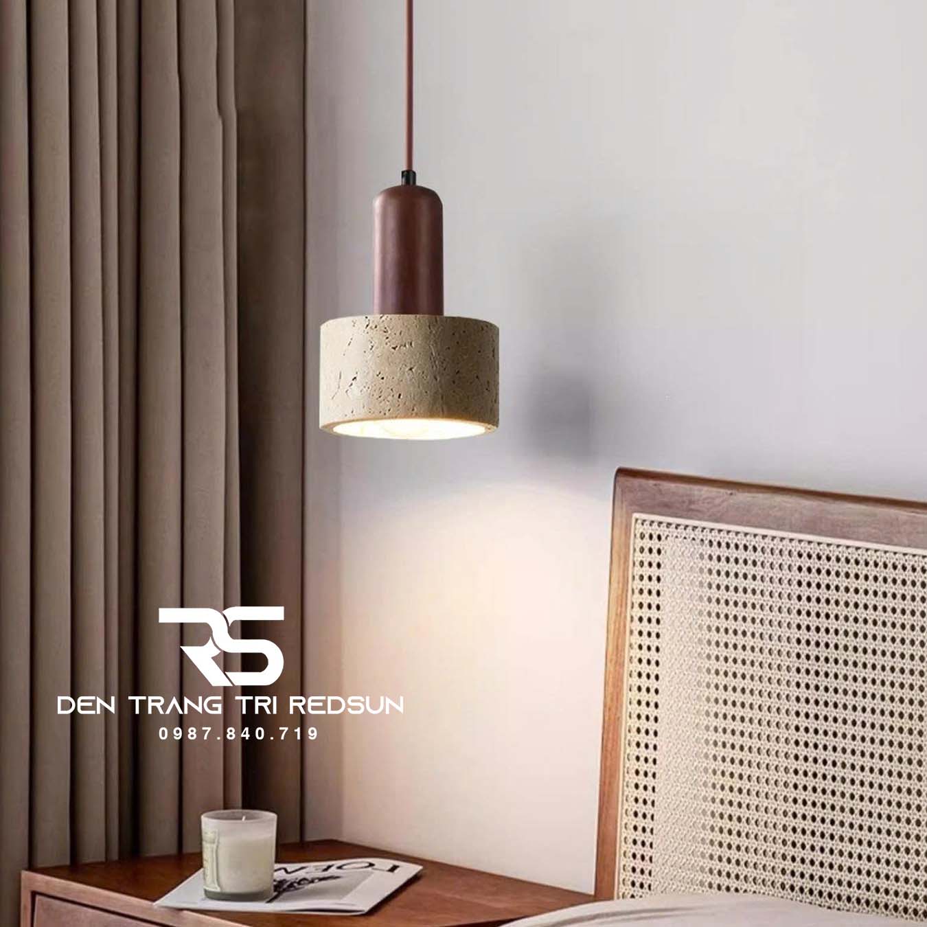Đèn Thả Bàn Ăn, Bàn Đảo, Phòng Ngủ Hiện Đại Phong Cách Nhật Bản Wabi-sabi CDT-T087