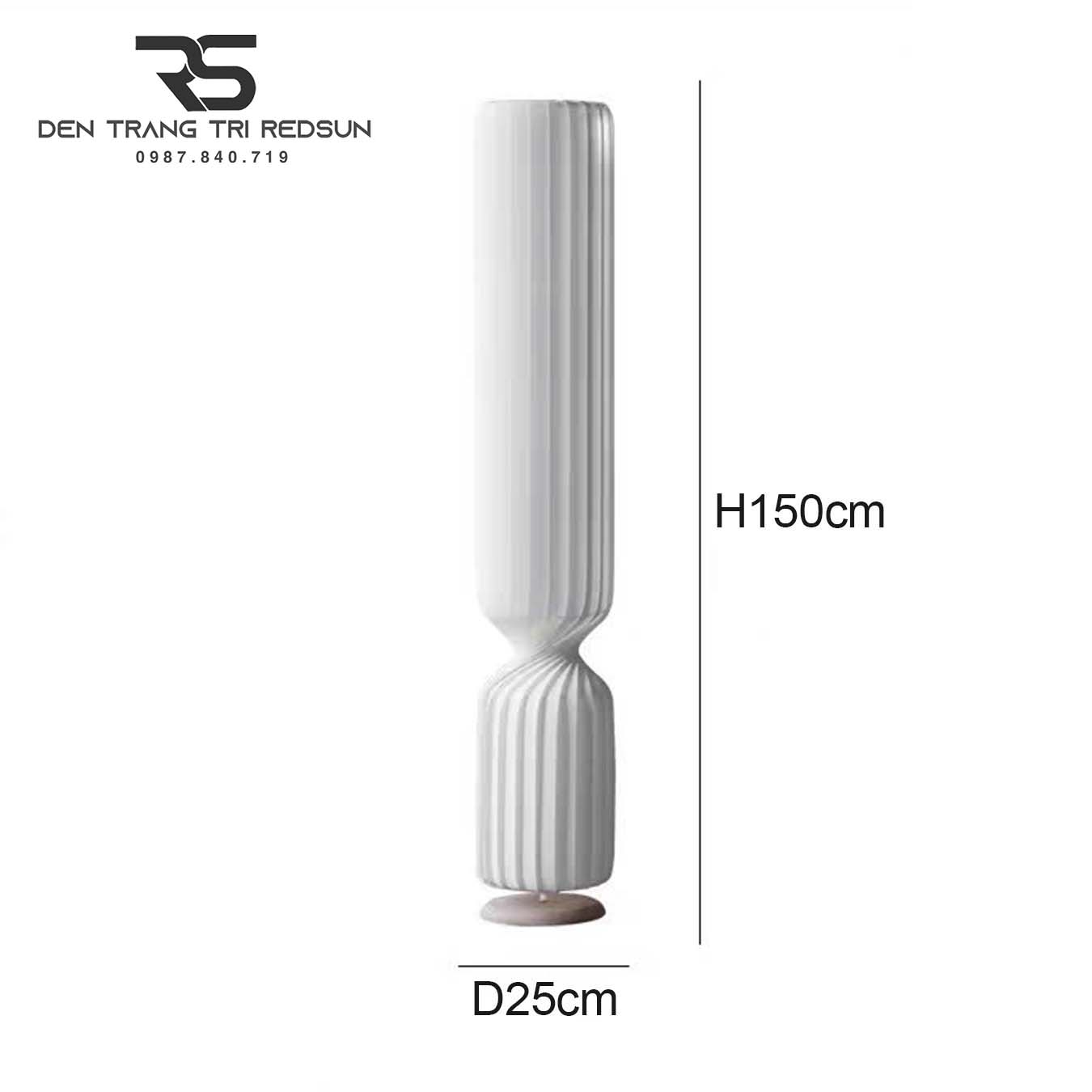 Đèn Sàn Hiện Đại Trang Trí Phòng Khách, Phòng Ngủ Phong Cách Nhật Bản Wabi-sabi DS2061