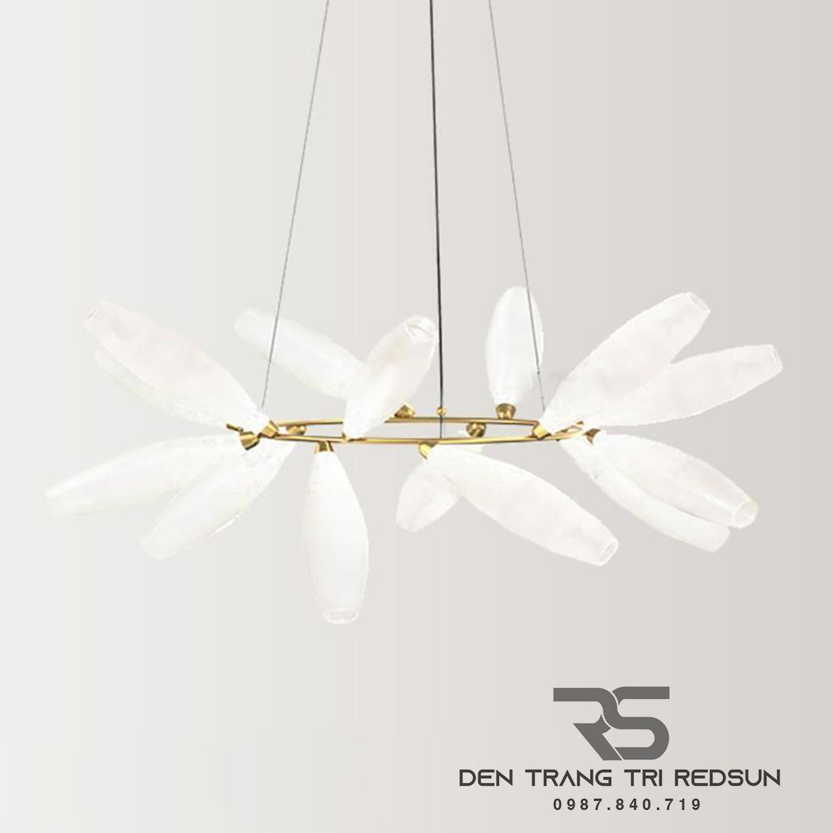 Đèn Chùm Phòng Khách Hiện Đại Phong Cách Bắc Âu Choá Thủy Tinh DC-T101