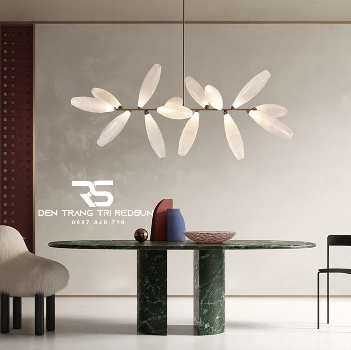 Đèn Thả Bàn Ăn Hiện Đại Phong Cách Bắc Âu Choá Thủy Tinh DC-T102