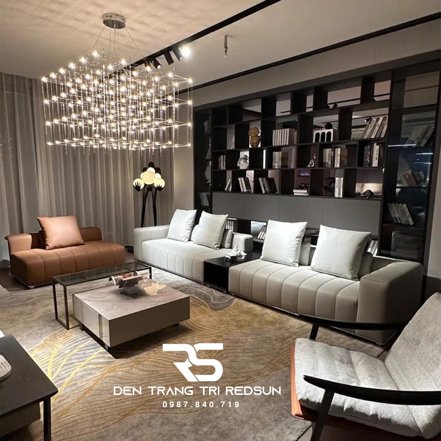 Đèn Chùm Lắp Thông Tầng, Sảnh Khách Sạn Phong Cách Bắc Âu Hiện Đại Bầu Trời Đầy Sao DC-T086