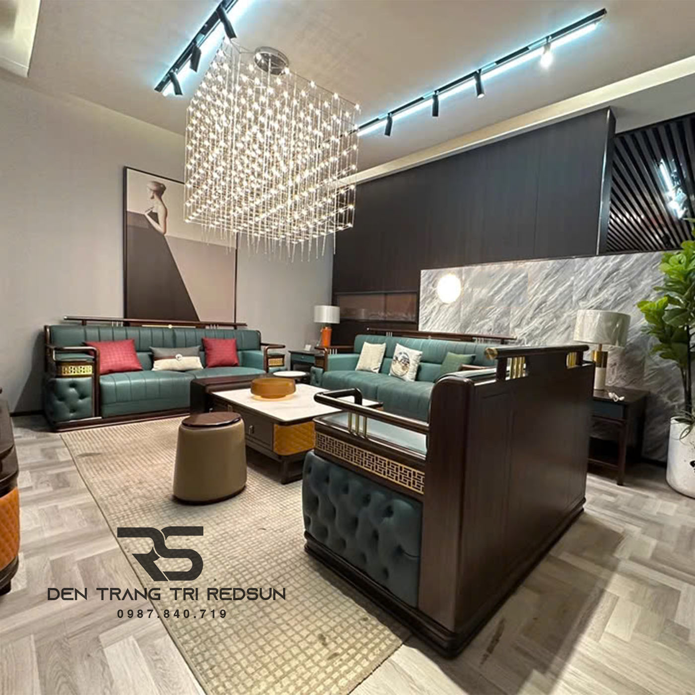 Đèn Chùm Lắp Thông Tầng, Sảnh Khách Sạn Phong Cách Bắc Âu Hiện Đại Bầu Trời Đầy Sao DC-T086