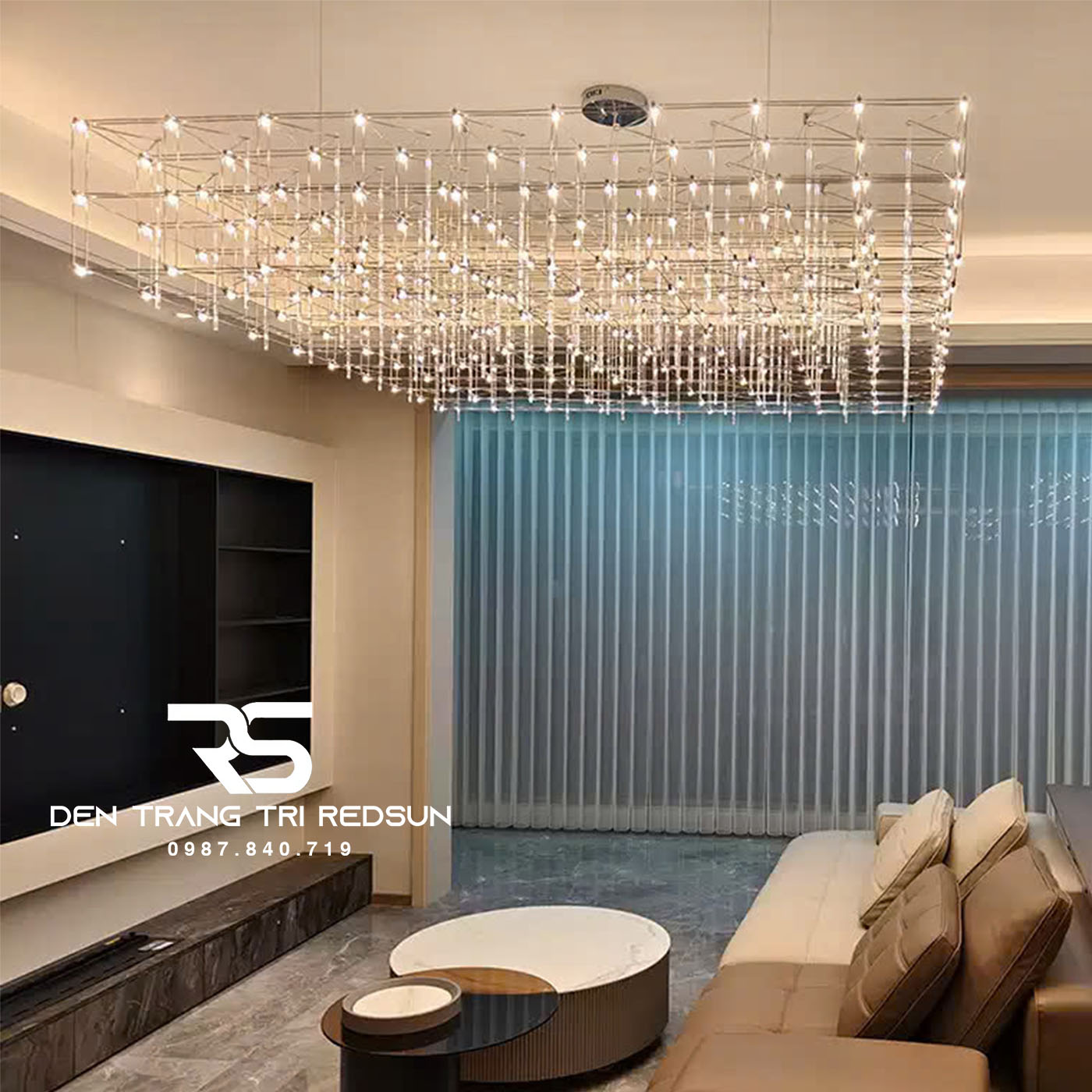 Đèn Chùm Lắp Phòng Khách, Bếp Căn Hộ, Chung Cư Phong Cách Bắc Âu Hiện Đại Bầu Trời Đầy Sao DC-T086