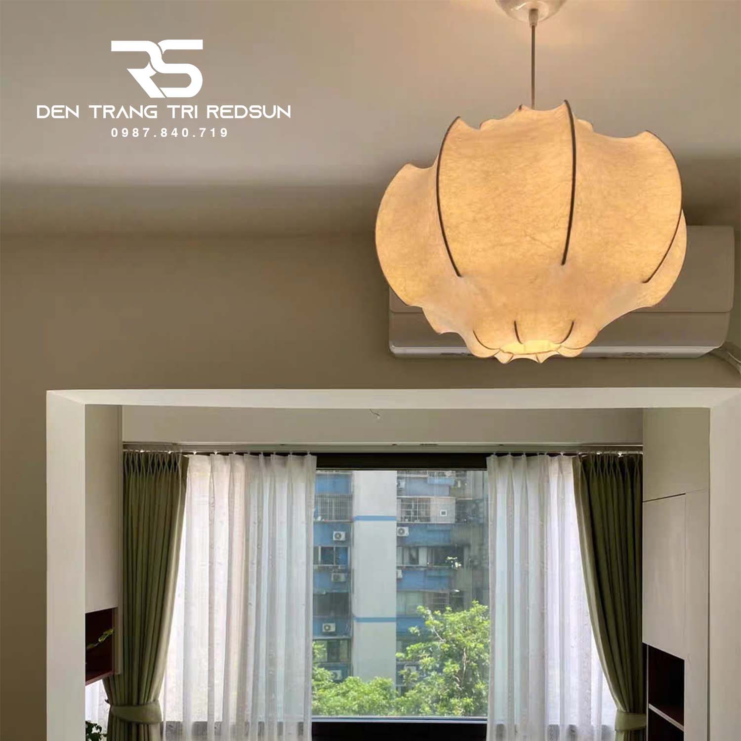 Đèn Thả Hiện Đại Lắp Phòng Khách, Phòng Ngủ Phong Cách Nhật Bản Wabi-sabi DC-T128