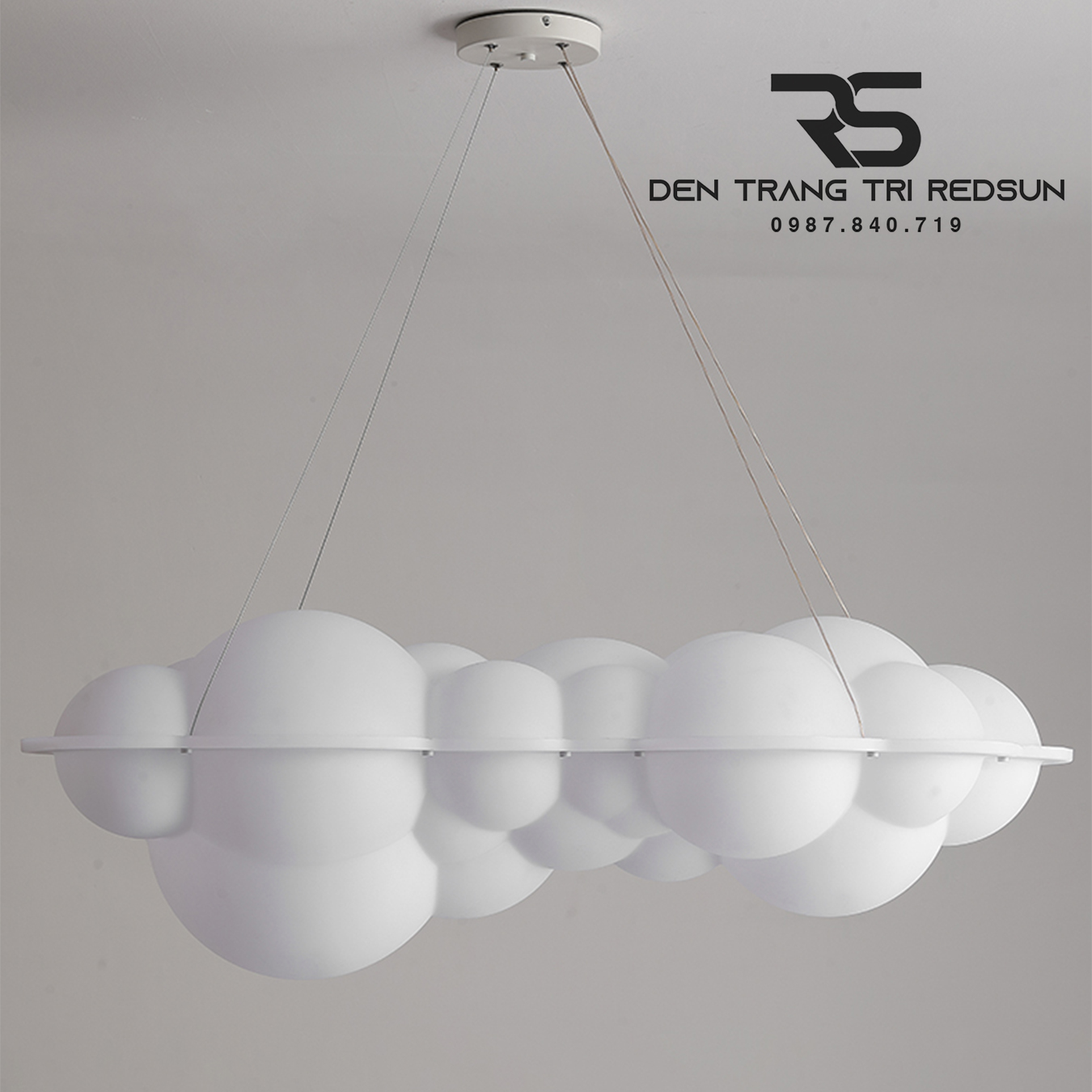 Đèn Chùm Đám Mây Phong Cách Bắc Âu Lắp Phòng Khách Hiện Đại DC-T114