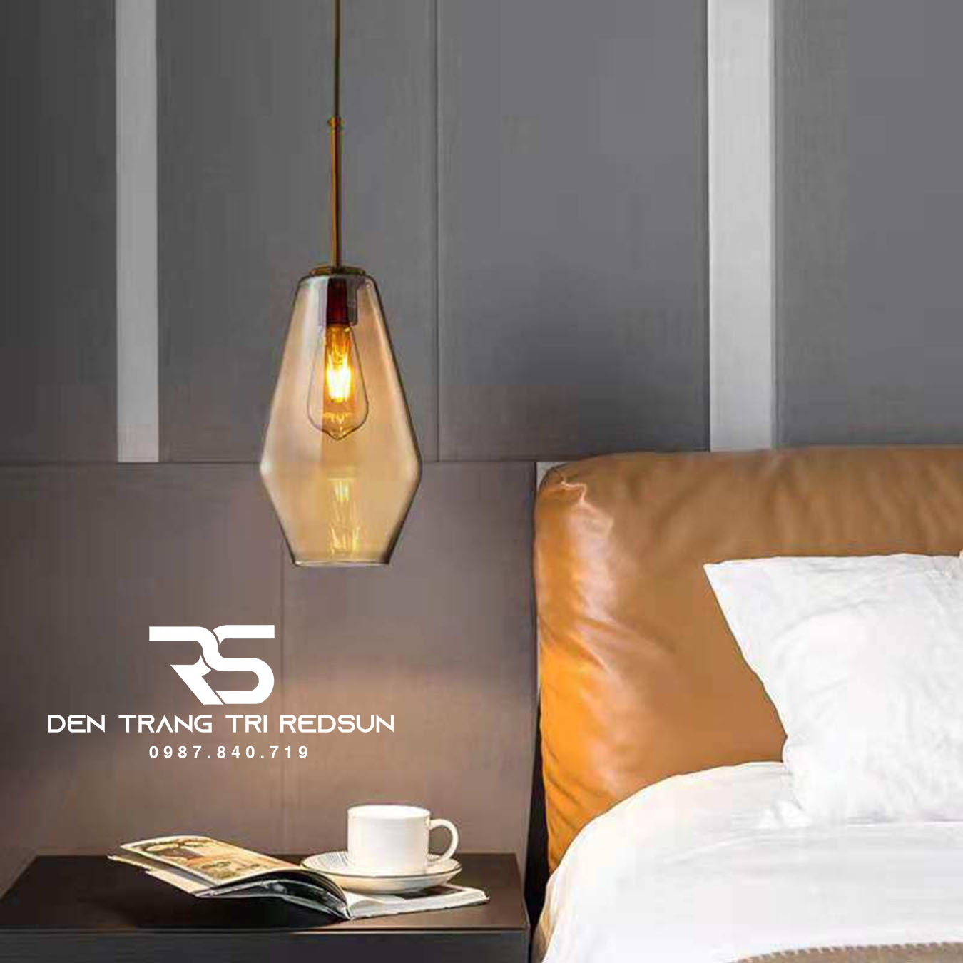 Đèn Thả Phòng Khách, Phòng Ngủ, Bàn Ăn Phong Cách Bắc Âu Hiện Đại Chao Thủy Tinh CDT-T072