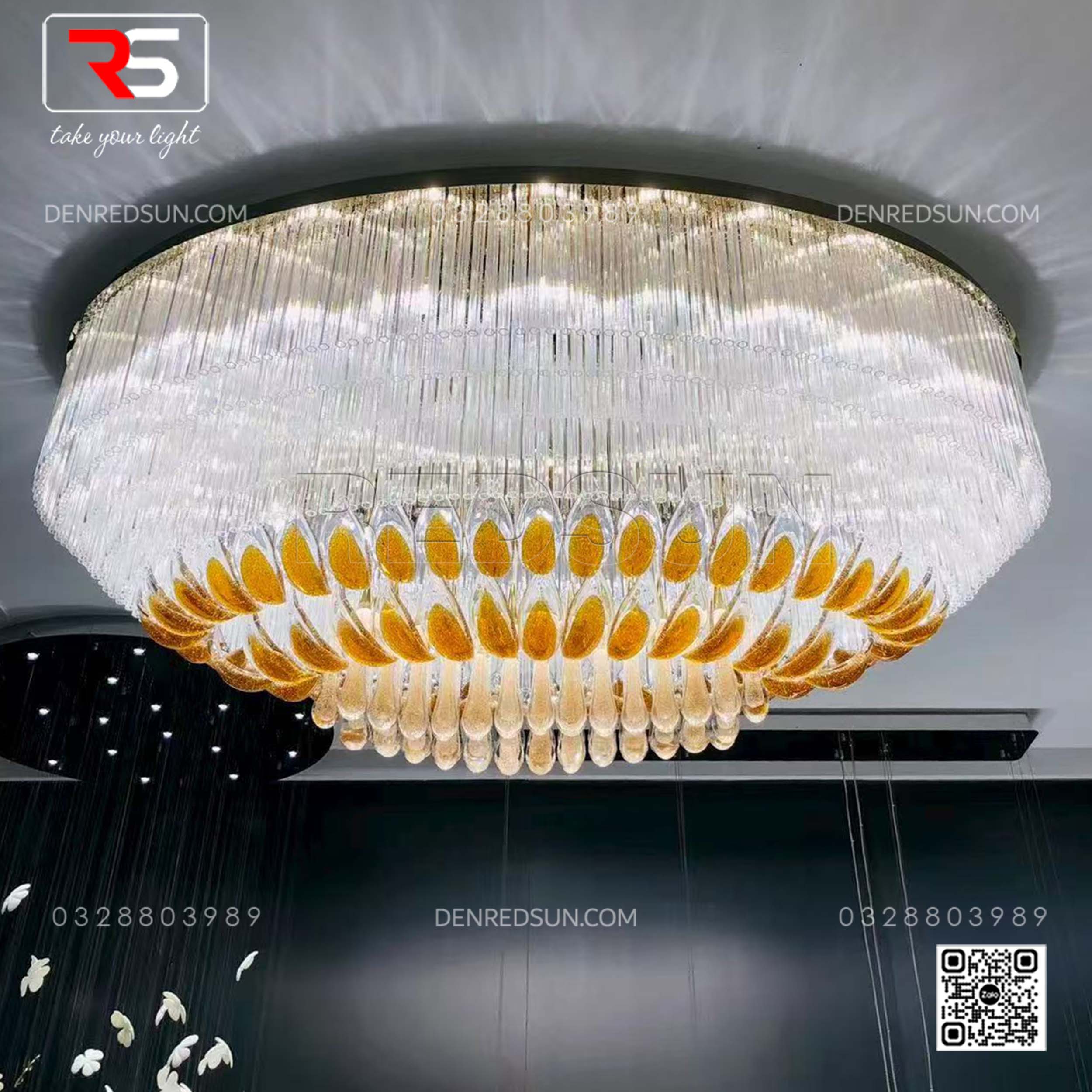 Đèn Chùm Sảnh Khách Sạn, Nhà Hàng, Trung Tâm Hội Nghị Cao Cấp HTK-NKFZ014