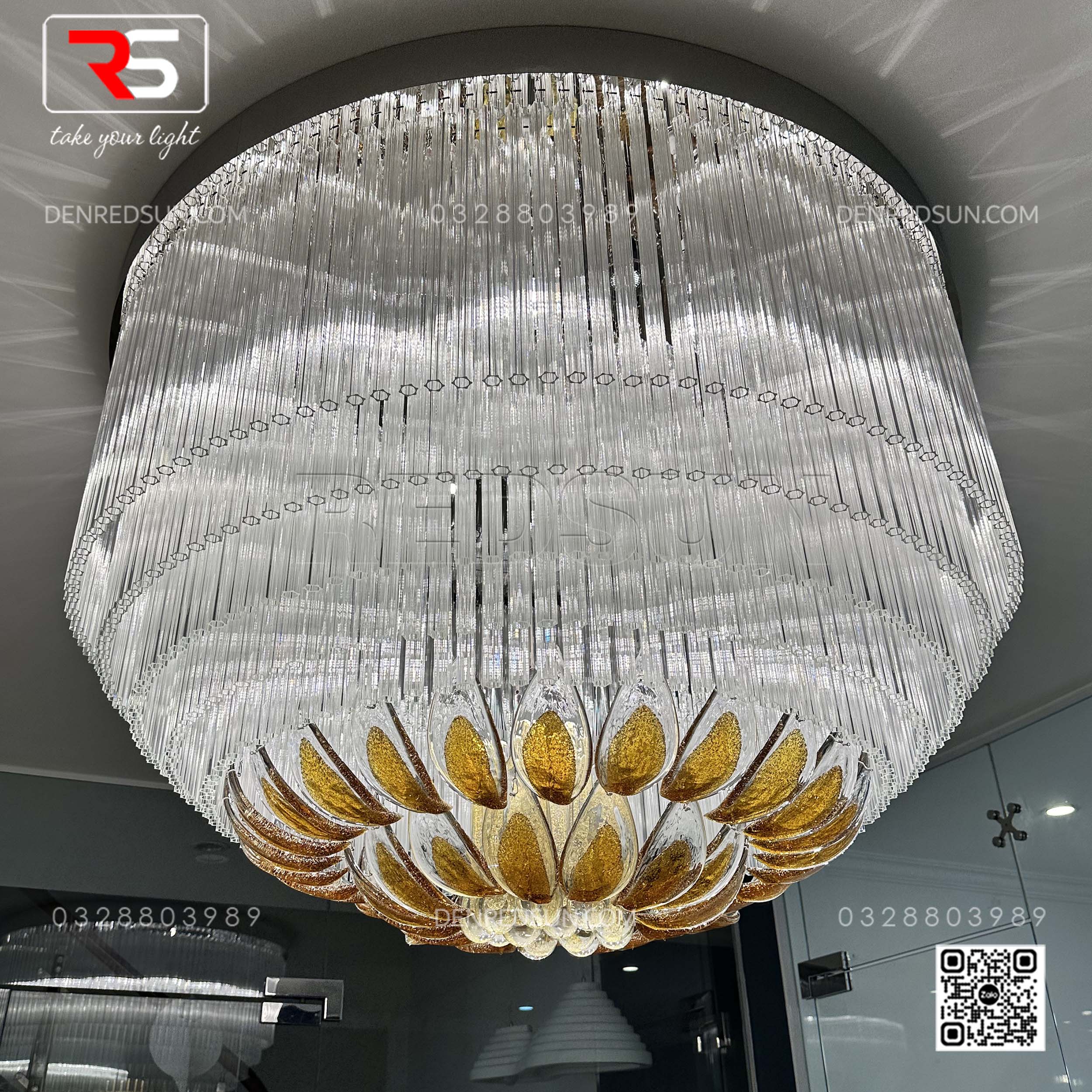 Đèn Chùm Sảnh Khách Sạn, Nhà Hàng, Trung Tâm Hội Nghị Cao Cấp HTK-NKFZ014