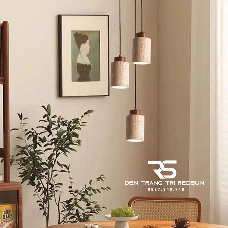 Đèn Thả Bàn Ăn, Bàn Đảo, Phòng Ngủ Hiện Đại Phong Cách Nhật Bản Wabi-sabi CDT-T086