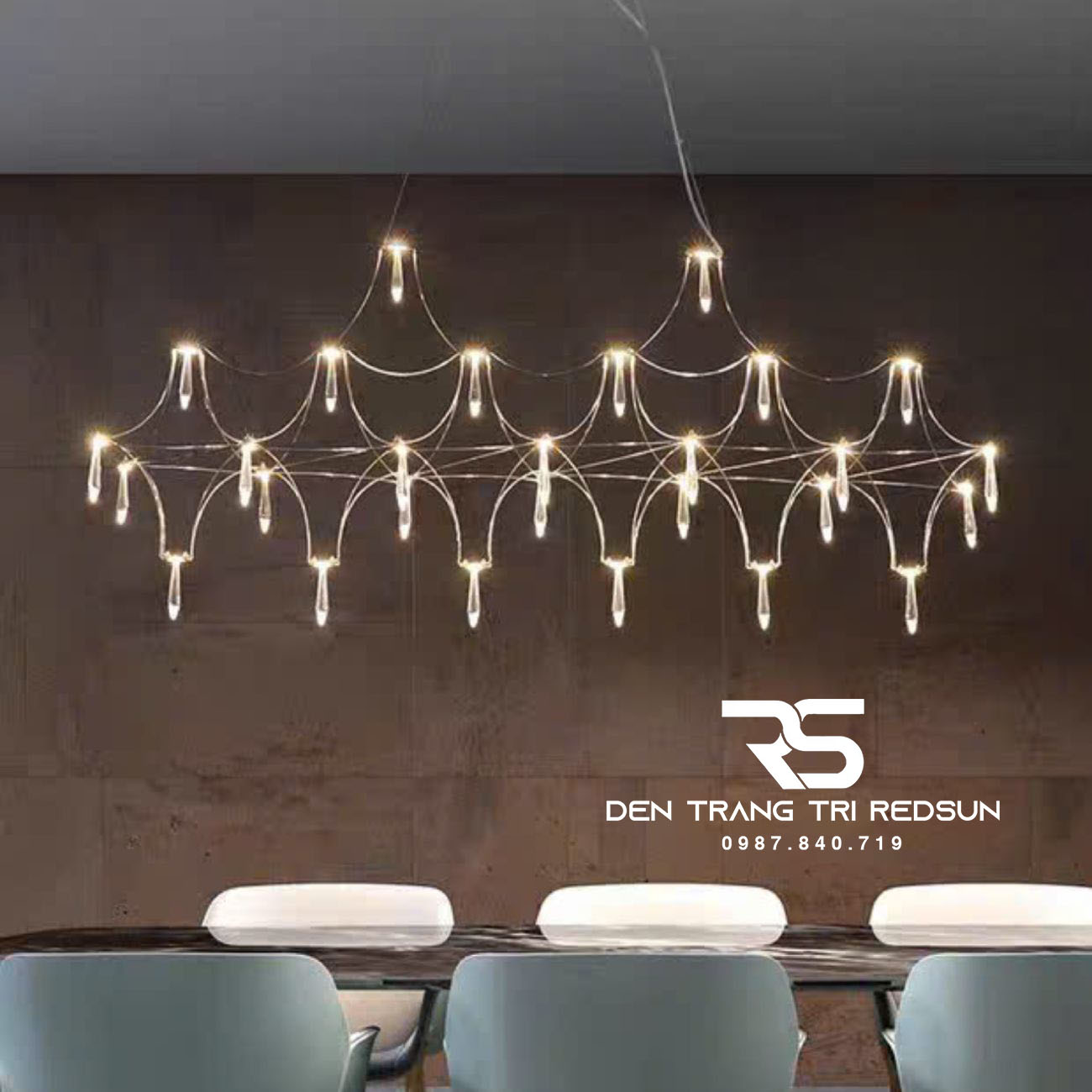 Đèn Chùm Mạng Nhện Lắp Bàn Ăn, Bàn Đảo, Quầy Lễ Tân Phong Cách Hiện Đại DC-T123