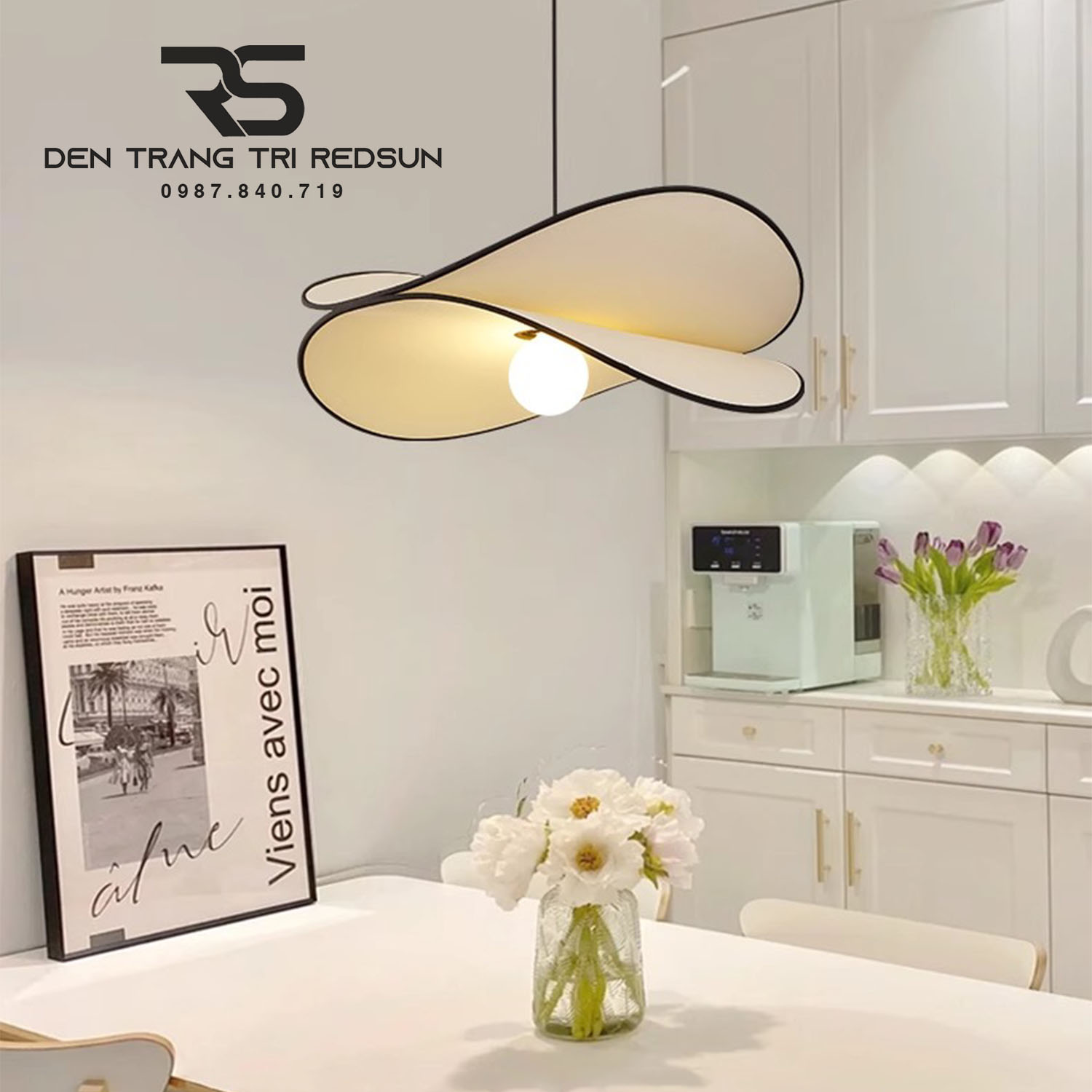 Đèn Thả Hiện Đại Phong Cách Nhật Bản Wabi-sabi Chất Liệu Vải CDT-T068