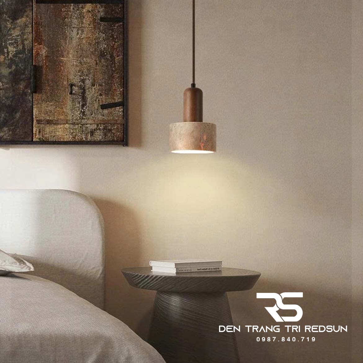 Đèn Thả Bàn Ăn, Bàn Đảo, Phòng Ngủ Hiện Đại Phong Cách Nhật Bản Wabi-sabi CDT-T087