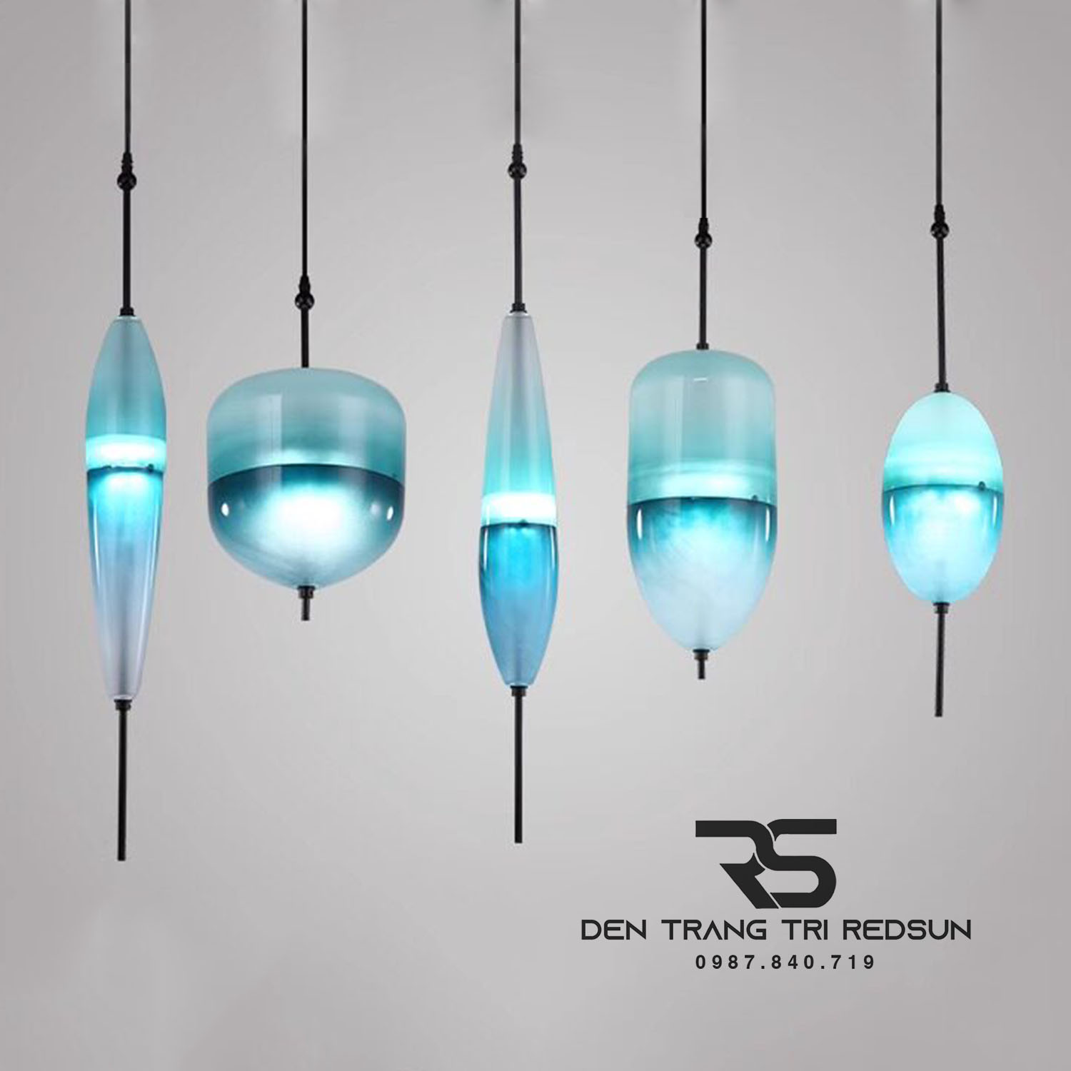 Đèn Thả Phòng Khách, Phòng Ngủ, Bàn Ăn Phong Cách Bắc Âu Hiện Đại Chao Thủy Tinh CDT-T073