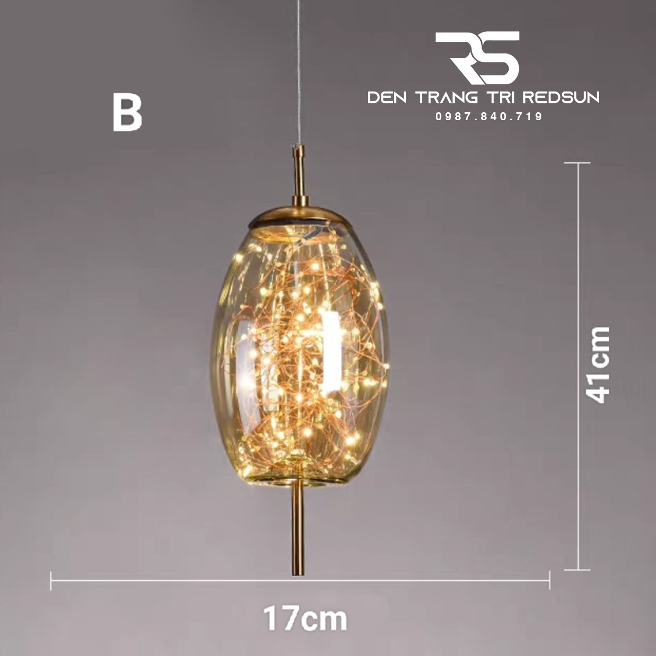 Đèn Thả Bàn Ăn, Bàn Đảo Hiện Đại Phong Cách Bắc Âu Chao Thủy Tinh Bầu Trời Sao CDT-T071