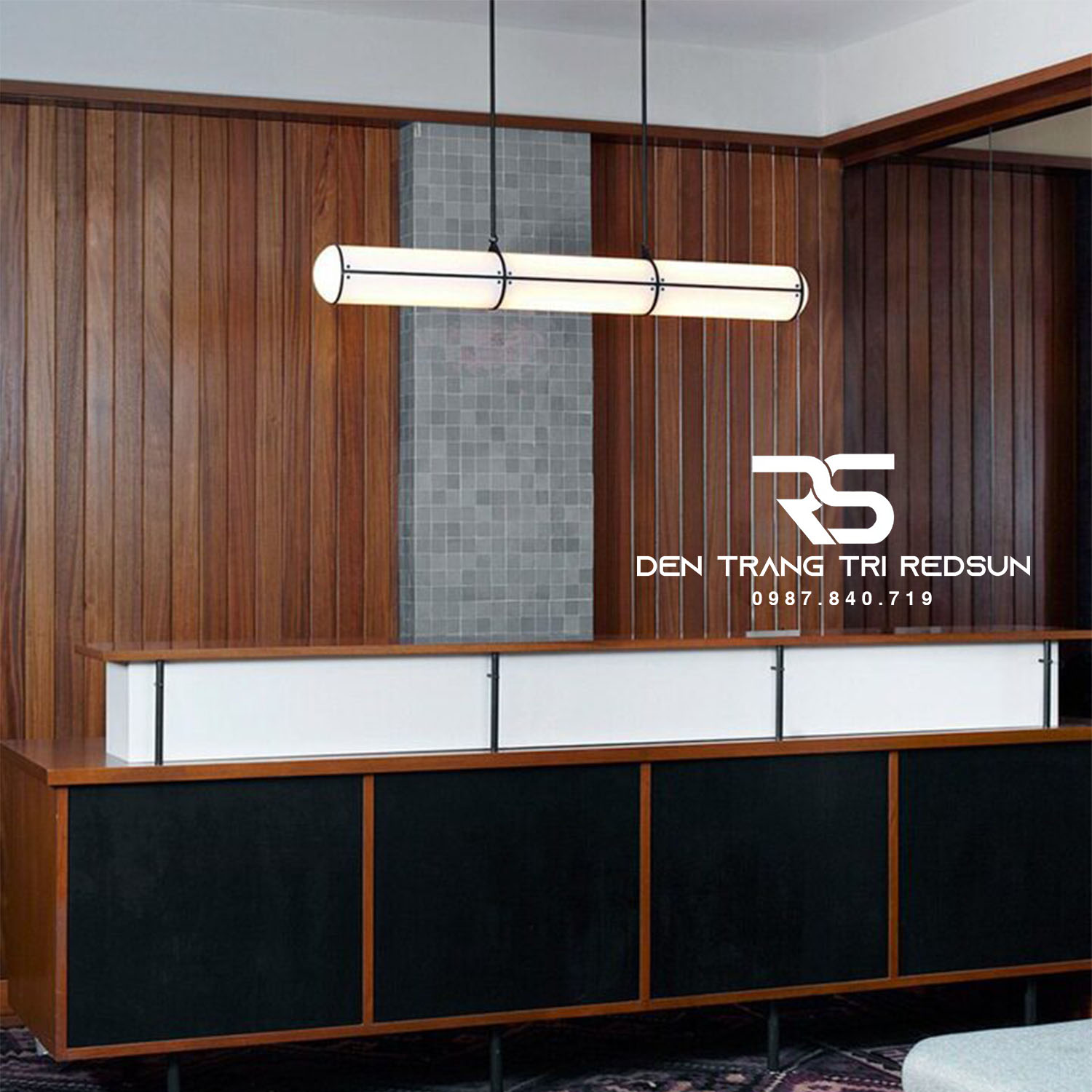 Đèn Thả Bàn Ăn, Bàn Đảo Hiện Đại Hình Ống Phong Cách Italia DC-T119