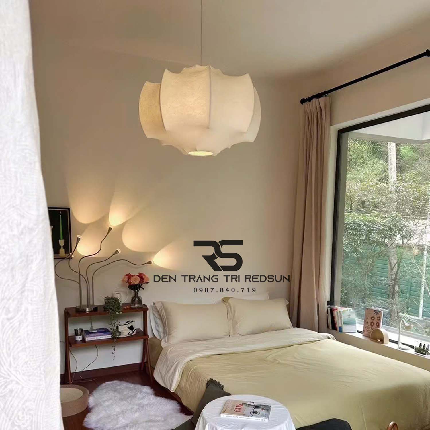 Đèn Thả Hiện Đại Lắp Phòng Khách, Phòng Ngủ Phong Cách Nhật Bản Wabi-sabi DC-T128