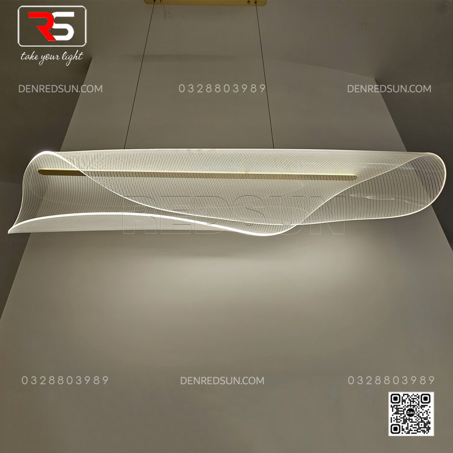 Đèn Thả Lá Lắp Bàn Ăn, Bàn Đảo Phong Cách Bắc Âu Hiện Đại Chất Liệu Acrylic Cao Cấp MA05642P-001