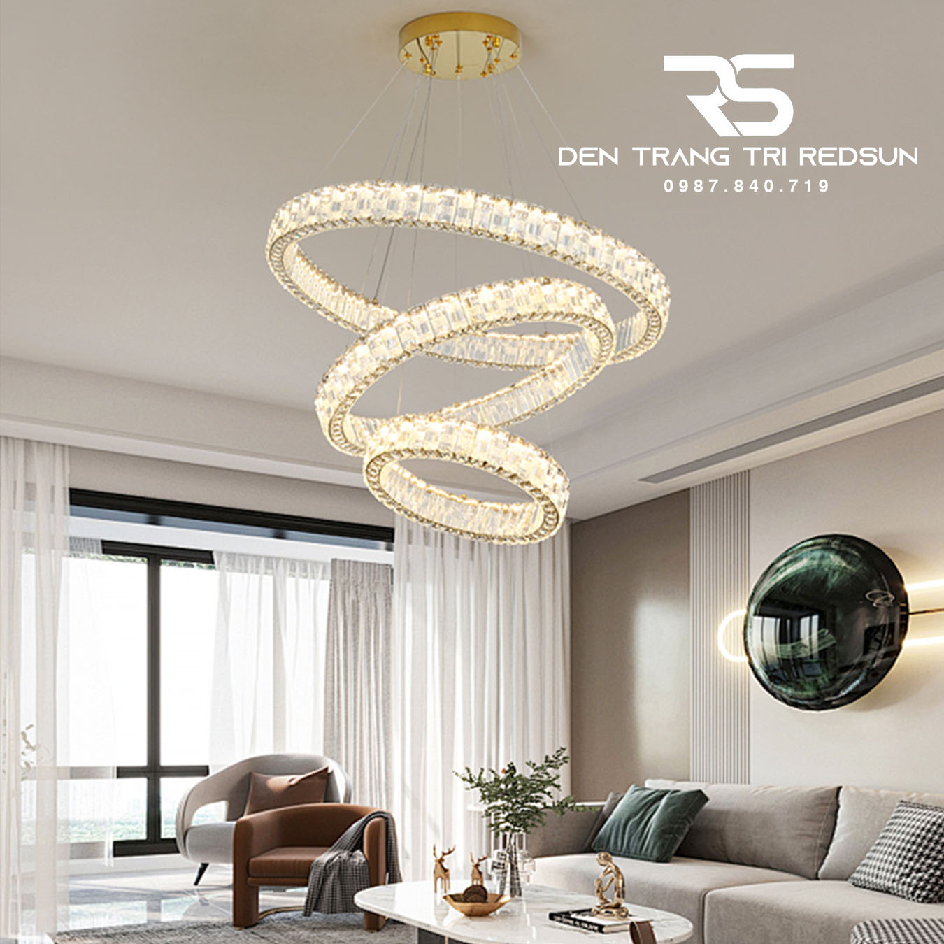 Đèn Thả Pha Lê Phòng Khách, Phòng Ngủ, Bàn Ăn Hiện Đại TPL128