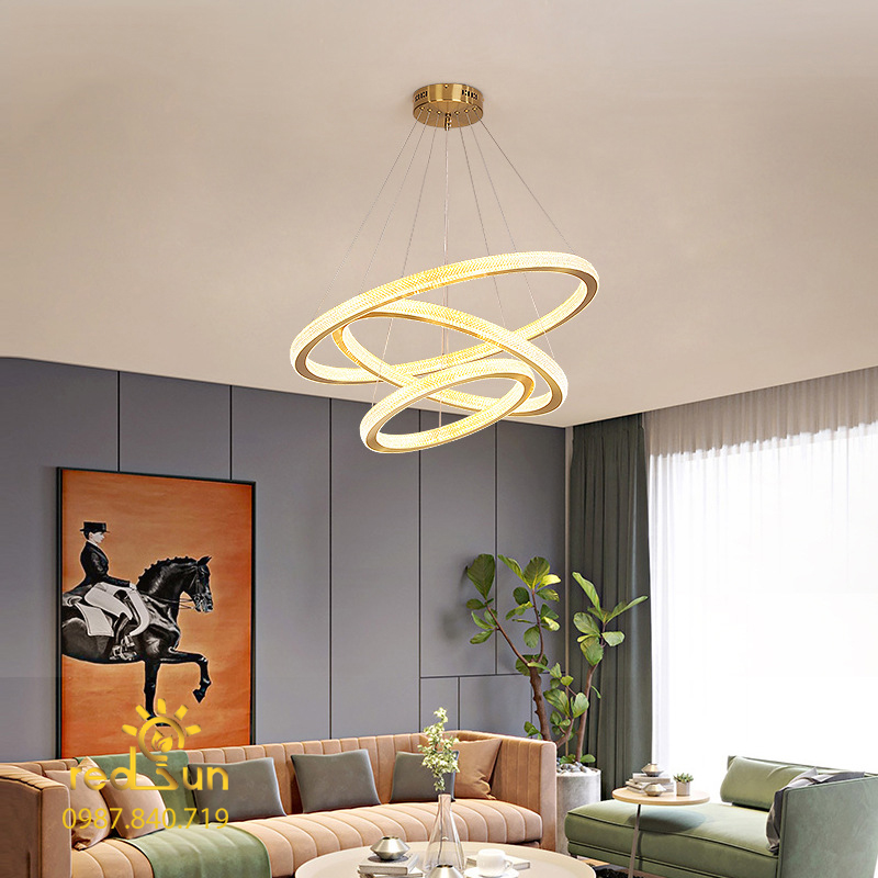 Đèn thả nhiều vòng hiện đại G6 - 3 vòng