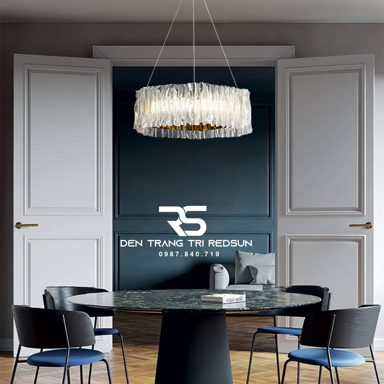 Đèn Chùm Phòng Khách Hiện Đại Phong Cách Bắc Âu Chất Liệu Acrylic DC-L046