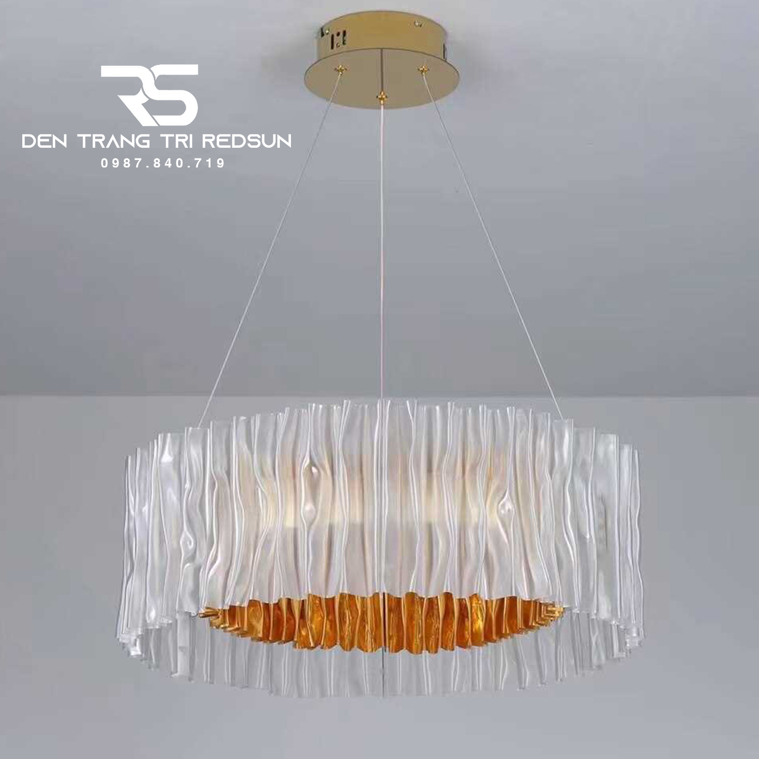 Đèn Chùm Phòng Khách Hiện Đại Phong Cách Bắc Âu Chất Liệu Acrylic DC-L046