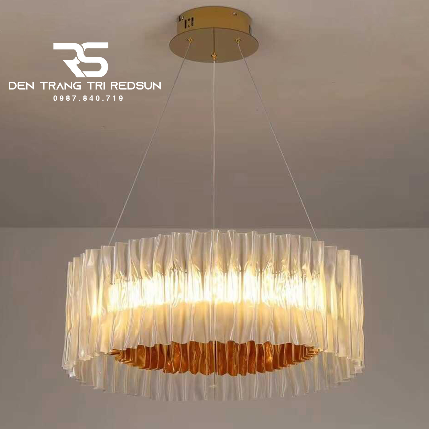 Đèn Chùm Phòng Khách Hiện Đại Phong Cách Bắc Âu Chất Liệu Acrylic DC-L046