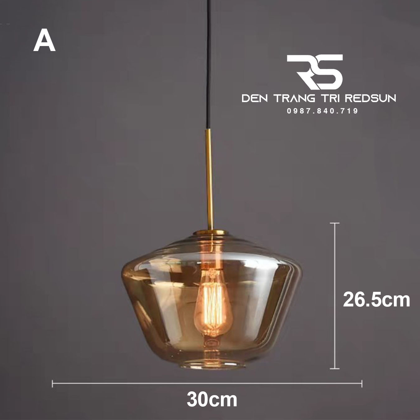 Đèn Thả Phòng Khách, Phòng Ngủ, Bàn Ăn Phong Cách Bắc Âu Hiện Đại Chao Thủy Tinh CDT-T072