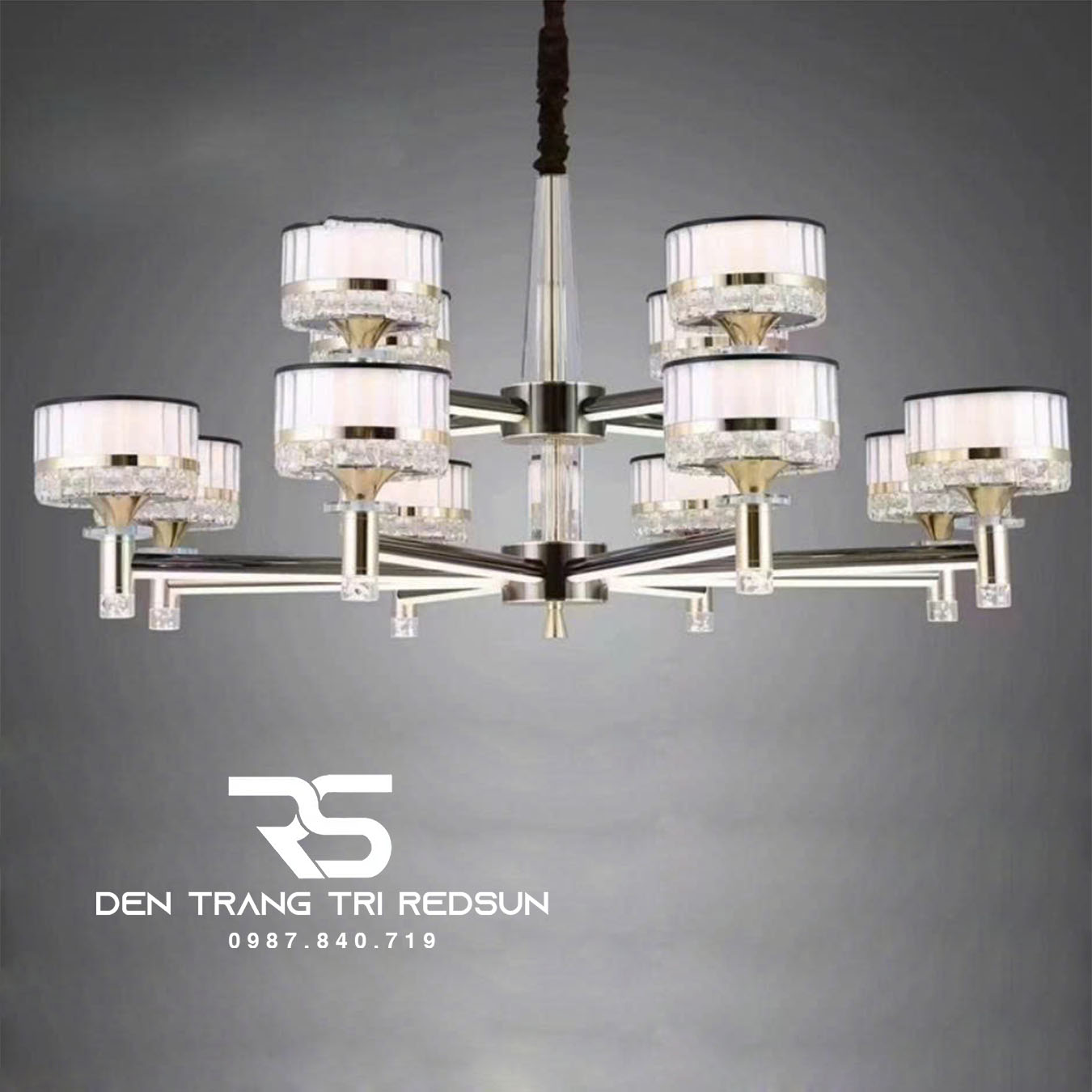 Đèn Chùm Phòng Khách Tân Cổ Điển DC-C2402/12