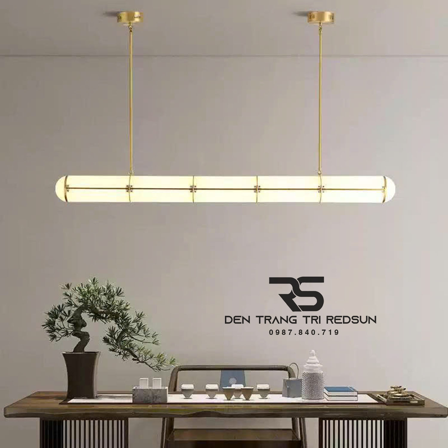 Đèn Thả Bàn Ăn, Bàn Đảo Hiện Đại Hình Ống Phong Cách Italia DC-T119